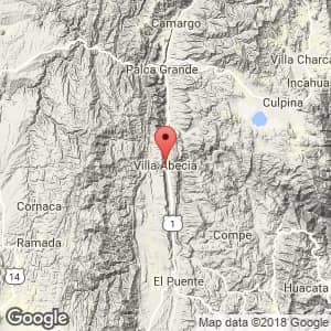 Localización de Abecia en Chuquisaca