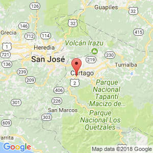 Localización de El Tejar en Cartago
