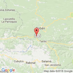 Localización de Santa Cruz Verapaz en Alta Verapaz
