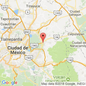 Localización de Texcoco en México