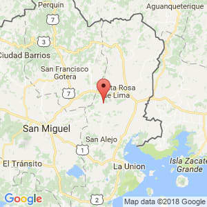 Localización de Bolívar en La Unión