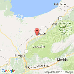 Localización de Santa Elena de Arenales en Mérida