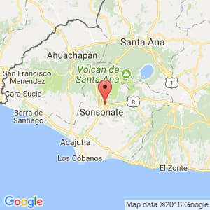 Localización de Sonzacate en Sonsonate