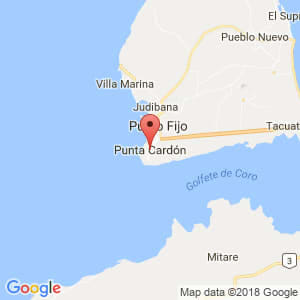 Localización de Punta Cardón en Falcón