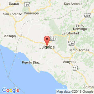Localización de Juigalpa en Chontales