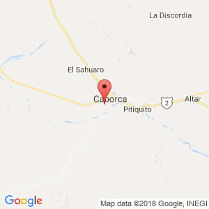 Localización de Caborca en Sonora