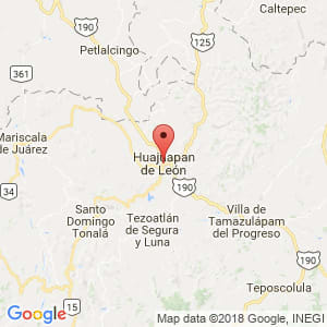 Localización de Heroica Ciudad de Huajuapan de León en Oaxaca