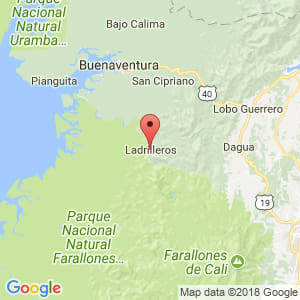 Localización de Ladrilleros en Valle del Cauca