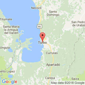 Localización de Turbo en Antioquia