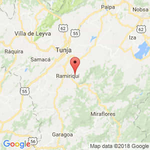 Localización de Ciénaga Boyaca en Boyacá