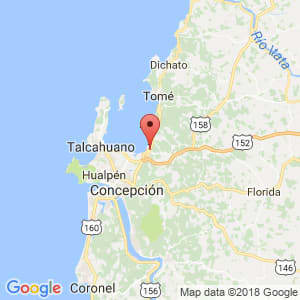 Localización de Penco en Biobío