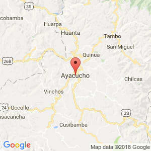 Localización de Ayacucho en Ayacucho