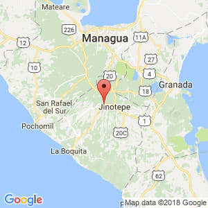 Localización de Diriamba en Carazo