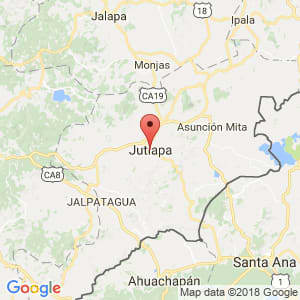 Localización de Jutiapa en Jutiapa