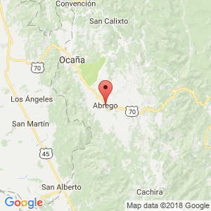Localización de Abrego en Norte de Santander