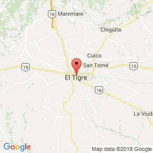 Localización de El Tigre en Anzoátegui