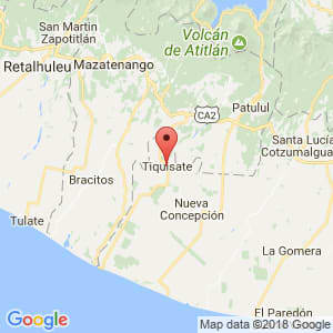 Localización de Tiquisate en Escuintla