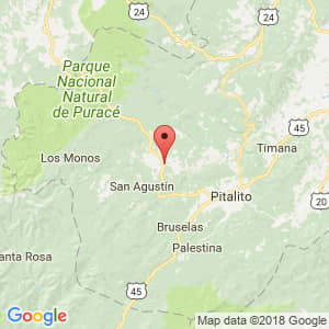 Localización de Isnos en Huila