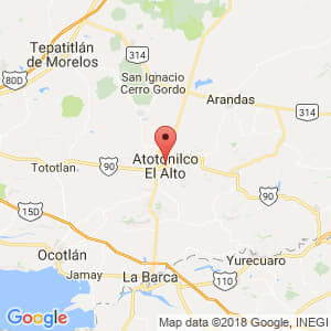 Localización de Atotonilco el Alto en Jalisco