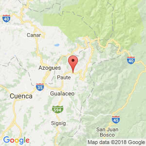 Localización de Guachapala en Azuay
