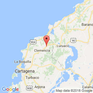 Localización de Santa Catalina en Bolívar