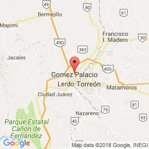 Localización de Gómez Palacio en Durango Localización de Gómez Palacio en Durango
