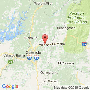 Localización de Valencia en Los Ríos