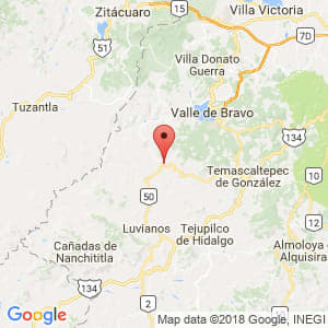 Localización de Zacazonapan en México