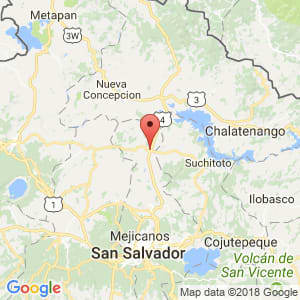 Localización de Aguilares en San Salvador