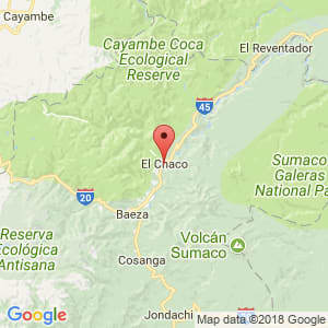 Localización de El Chaco en Napo