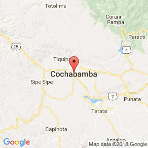 Localización de Cochabamba en Cochabamba