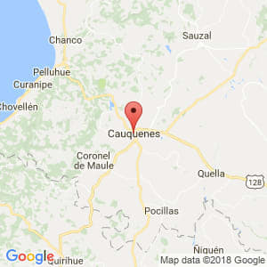 Localización de Cauquenes en Maule