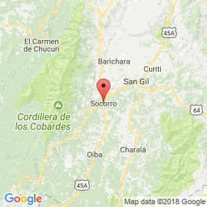 Localización de Socorro en Santander