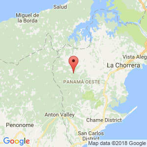Localización de Capira en Panamá Oeste
