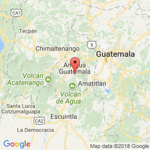 Localización de San Juan del Obispo en Sacatepéquez