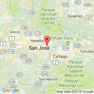 Localización de Sabanilla en San José
