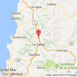 Localización de Nogales en Valparaíso