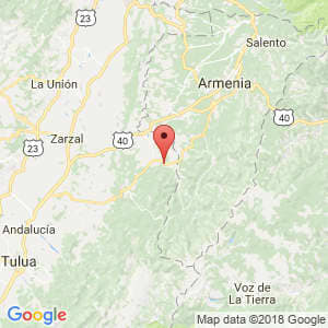Localización de Caicedonia en Valle del Cauca
