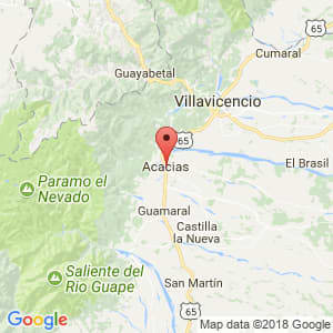 Localización de Acacias en Meta