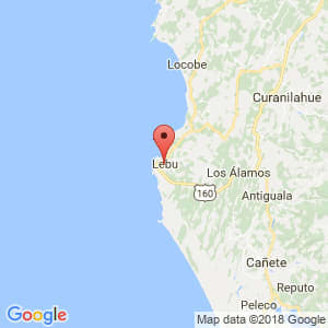 Localización de Lebu en Biobío