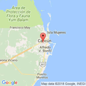 Localización de Benito Juárez en Quintana Roo