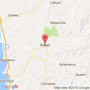 Localización de Illapel en Coquimbo