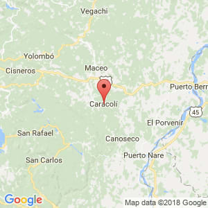 Localización de Caracolí en Antioquia