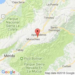 Localización de San Rafael de Mucuchíes en Mérida