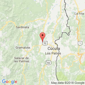 Localización de El Zulia en Norte de Santander