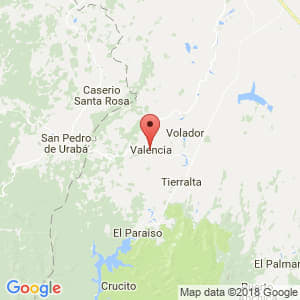 Localización de Valencia en Córdoba