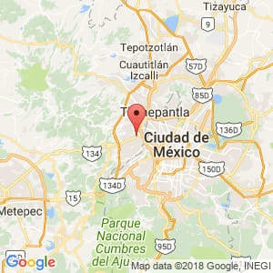 Localización de Naucalpan de Juárez en México