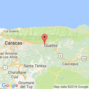 Localización de Guarenas en Miranda