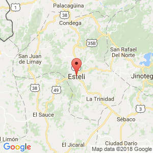 Localización de Estelí en Estelí