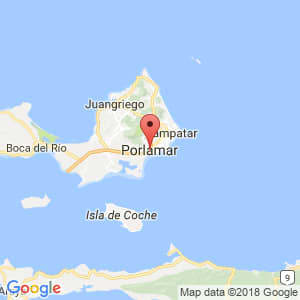 Localización de Porlamar en Nueva Esparta